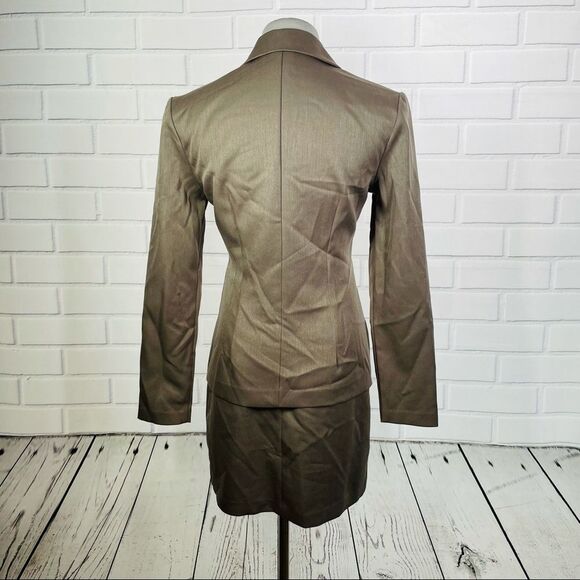 10/$25🦋 Vintage My Michelle Tan Skirt Suit Set - Size 5/6 - Picture 4 of 14